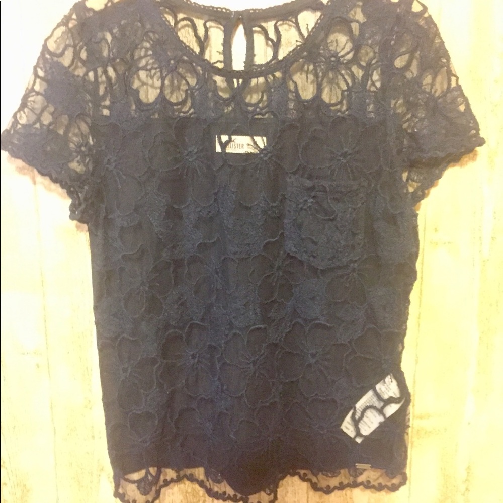 Hollister Size Medium Lace Blouse